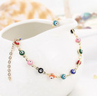 Women s Fashion Anklet Gold Plated Evil Eye Ankle Bracelet Foot Jewelry 77-2