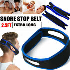 Snore Stop Belt Anti Snoring Cpap Chin Strap Sleep Apnea Jaw Solution Blue Tmj