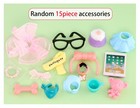 15 Pcs Random Lps Accessories For Mini Pet Toy Collie Dachshund Kid Great Gift