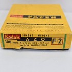 Vintage Kodak Azo Photographic Paper F2 4x5 100 Sheets Exp 6 71 Open Box