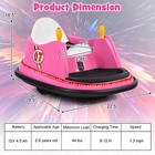 12v Vehicle 360   Spin Race Toy Kids Ride On Bumper Car W  Remote Control Pink