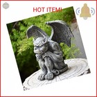 Owmell Gargoyle Statue Garden Guardian Sculpture Figurine Gothic Indoor Outdoor