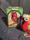 Vintage Walking Wind-up Tin Bird Parrot Toy 1970 s W key   Box - Works  - Nos