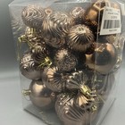Christmas Ornaments Set With 36 Shatterproof Christmas Tree Brown Bronze
