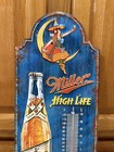 Miller High Life Beer Thermometer Sign Witch Milwaukee Vintage Style Wall Decor