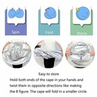New Hair Cutting Cloak Umbrella Hairdressing Cape Catcher Salon Barber Family