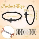Sureio 36 Pcs 36 Silicone Silicone Cross Bracelets Bulk Christian Jesus Rubbe   