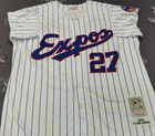 Vintage Vladimir Guerrero  27 Expos Throwback White Sewn Stitched Jersey 