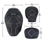 Driver   Passenger Seat Backrest Fit For Harley Touring Road King 2009-2023 2010