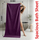 Pack Of 2 Extra Large Bath Sheet Towels  35 X 70 Inches  600 Gsm  Ribbed Stripe 
