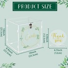 Acrylic Wedding Card Box With Lock  Gift Card Box For Wedding Reception  Wedd   