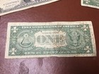  1 Silver Certificate  Blue Seal One Dollar  Us Paper Money 1935   1957
