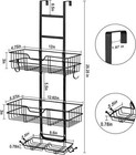 Over The Door Shower Caddy  Hanging Organizer Shelf Rustproof