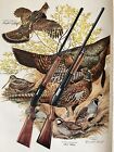 1959 Winchester Featherweight Shotgun Game Birds Ammo Boxes 2-pg Vtg Print Ad