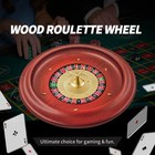 Russian Wooden Roulette Game 11inch Roulette Wheel Set  Casino Gaming Table     