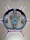 Bugatti Tourbillon Inspired 1 1 Steering Wheel Wall Clock Custom 3d Printed Pla
