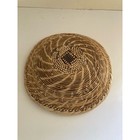 African Basket Bowl Woven Jungalow Brown Tonga Twig Vine 9  