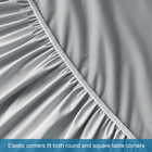 Waterproof Massage Table Cover Sheet Set Fitted Sheet Face Cradle Cover Grey
