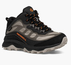 Merrell Big Kid s 7 Wide Moab Speed Mid Waterproof Hiking Boot In Black