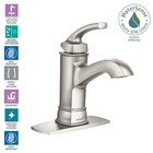 Moen Ws84414msrn Hensley One Handle High Arc Bathroom Faucet Brushed Nickel