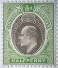Travelstamps   1907 Southern Nigeria Stamps Sc  21  Mint Og Nh  Half Penny Mnh