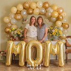Aule 40 Inch Big Letter Balloon Gold W Large Foil Helium Alphabet Balloons A-   