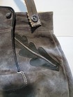  Lederhosen Oktoberfest Men Suede Leather German 32    Waist Pant Missing 1 Strap