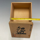 Japanese Sado Pottery Paulownia Wooden Storage Box Kanji As-is Lot Of 4 Chawan