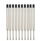 10pc Ballpoint Pen Refills Black Ink 1mm Medium Tip Parker Style   