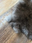 Genuine Naturally Rabbit Fur Skin Tanned Leather Fur Hides Craft Brown grey