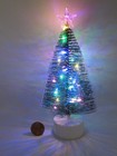 Dollhouse Miniature 6  Christmas Tree W star Multi Lights Solid W battery A9984