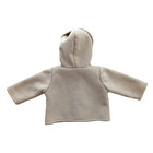Pottery Barn Kids Jacket Sz 0-3 Mos Baby Faux Sherpa Fleece Oatmeal Infant Hood