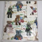 Vtg Current Wrapping Paper Birthday Party Bears Gift Wrap 1985 Set Rainbow Nos