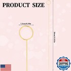 Zeyiyer 20pcs Gold Floral Picks  11 8 Inch Metal Card Holder For Flower Arran