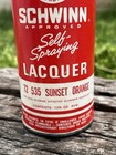 Vintage Schwinn Sunset Orange Spray Paint Lacquer 12 3 4oz Big Can Krate 1969