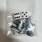 Comp Lot Of Monopoly Replacement Parts Pieces Pewter Tokens Houses Cards Money