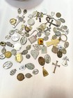 60  Vintage Religious Charms Crosses Saints Jewelry Upcycle Crafts