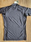 New Oakley Men s Quick Dry Surf Rashguard L Large Black Short Sleeve Swim Top