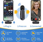 2 Pack Professional Wireless Lavalier Microphone For Iphone Ipad Android
