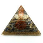 Natural Blue Kyanite Orgone Pyramid Large 3 Inch 75mm Emf   5g Protection