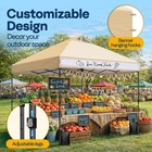 10x10ft Pop Up Canopy Tent One Push Portable Outdoor Shelter Heavy Duty Tent