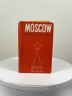 Vintage Moscow Guide Book For Tourists Soviet Era Hardcover W  Fold-out Map