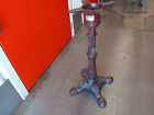 Vtg Cast Iron Brown Color Foot Table Base Stand 28  Height Approximately 30lbs