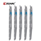 Ezarc 9  Wood Pruning Reciprocating Saw Blades 5tpi Sharp Ground Teeth 5-pack Us