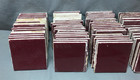 Vtg 138 Antique Ceramic Stylon Burgandy Bathroom Arts   Crafts Tiles Old 18-25b