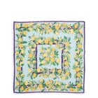 Vera Bradley Lemon Grove Square Soft Fringe Scarf New
