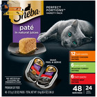 Perfect Portions Variety Pack Wet Cat Food Pate  2 6oz Twin-pack Trays  24count 