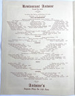 1940 Antoine s Restaurant Vintage Dinner Menu New Orleans  Louisiana Centennial