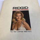 Ridgid Tool Company Vintage Pin Up Calendar 1969 1970