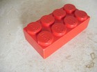 Lego Jumbo Bricks  Red 1960 s 60 s 2 x4  Rare Vintage